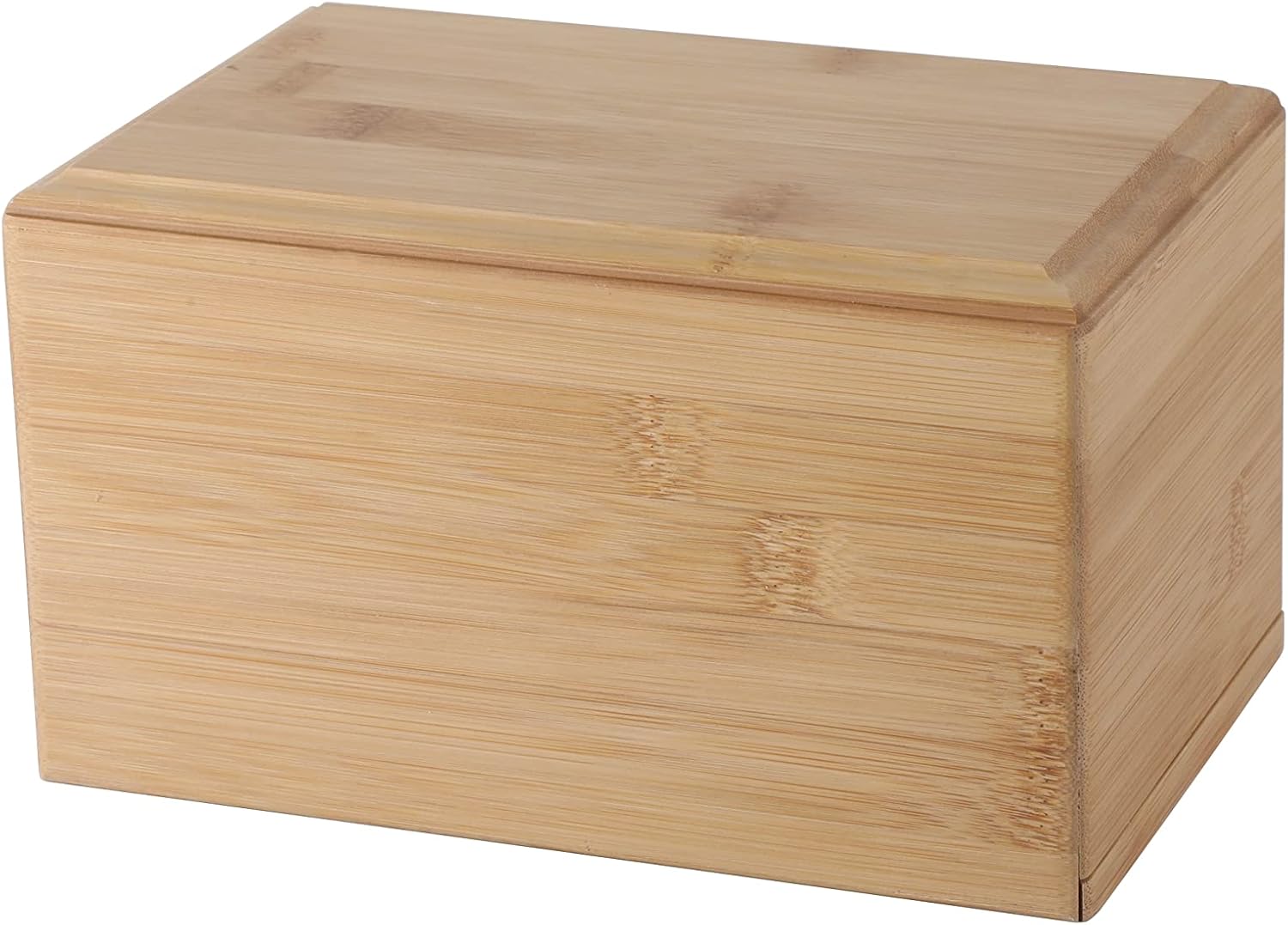 SILICUTE Small Bamboo Pet Urns for Cat or Dog Ashes, Bamboo Wooden Pet Urn for Funerals and Memorials, Sturdy Wood Keepsake Memory Box